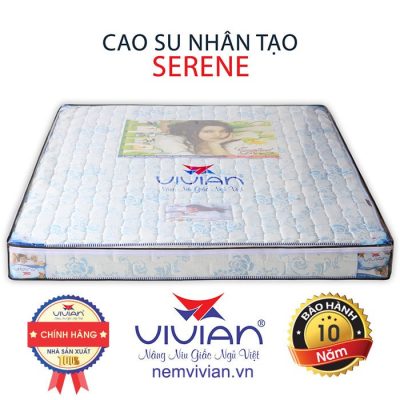 BÁn nệm cao su nhân tạo serene thẳng chính hãng cao cấp vivian 001