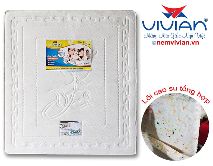 Cấu tạo nệm cao su tổng hợp Vivian cao cấp