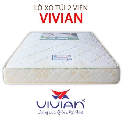 Bán nệm lò xo túi 2 viền vivian chính hãng 001