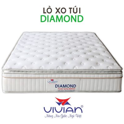 Bán nệm lò xo túi 4 viền Diamond Vivian cao cấp 001