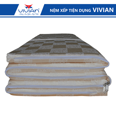 Nệm xếp gấp 5 du lịch ngủ trưa vivian 001