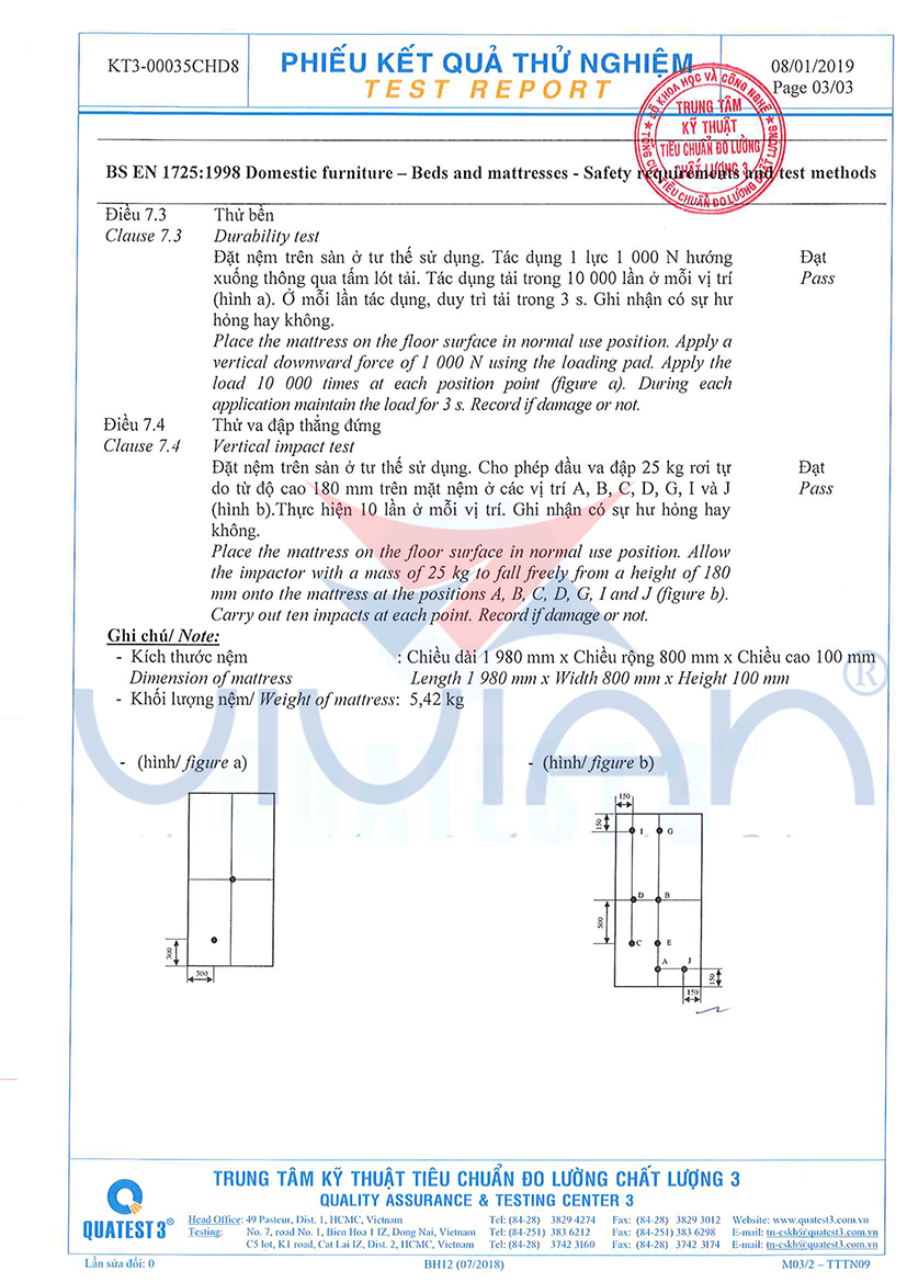 Bảng kiểm định chất lượng độ đàn hồi tại quatest 3 trang 3