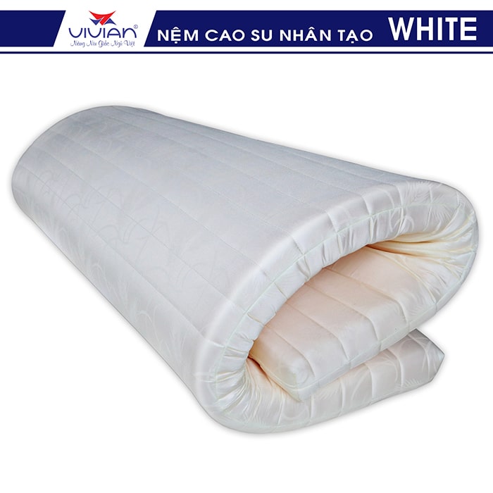 Bán nệm cao su nhân tạo White giá rẻ vivian 003